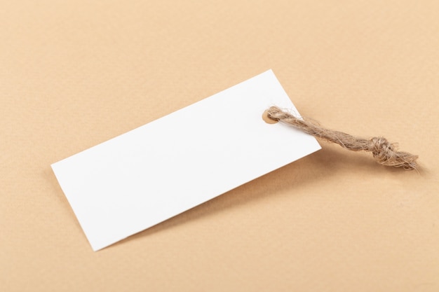 Beautiful eco paper labels mockup