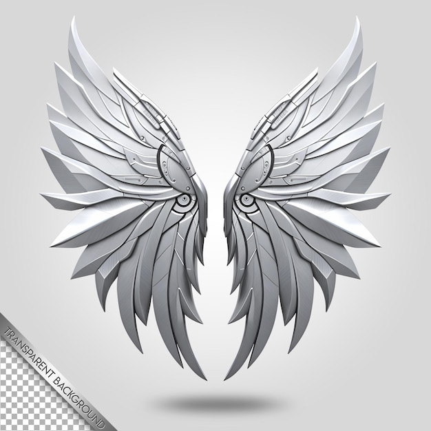 beautiful and elegant wings transparent background