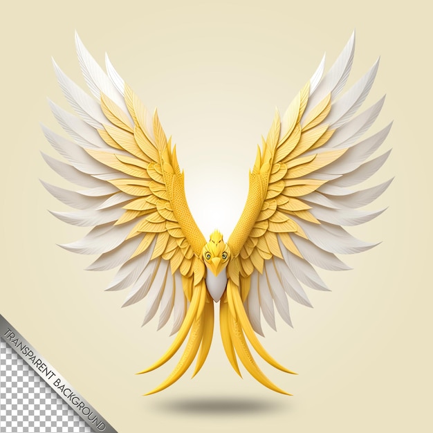 beautiful and elegant wings transparent background