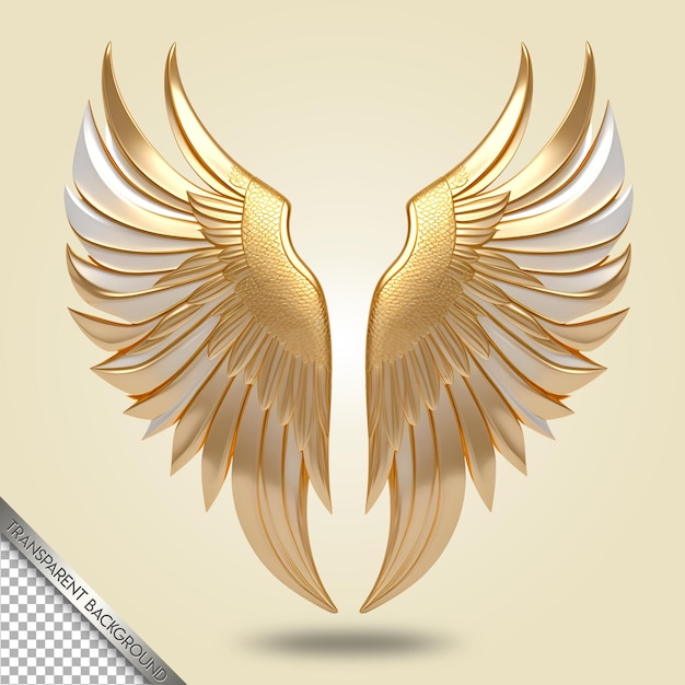 PSD beautiful and elegant wings transparent background