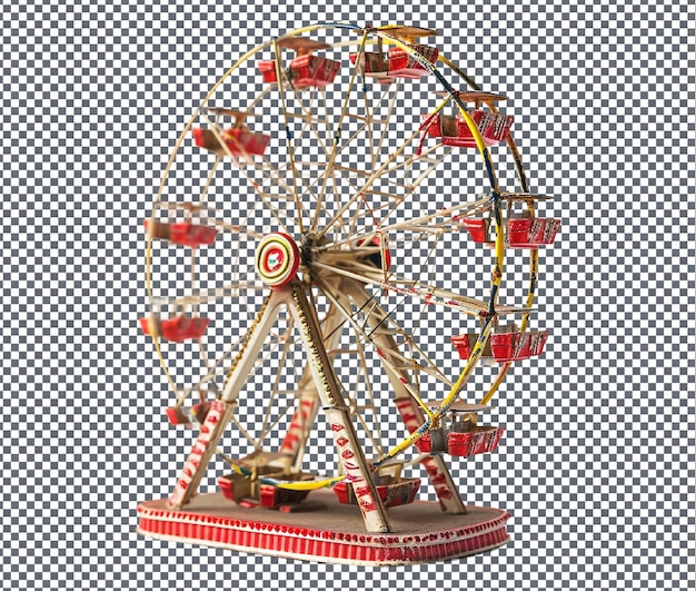 beautiful ferris wheel isolated on transparent background