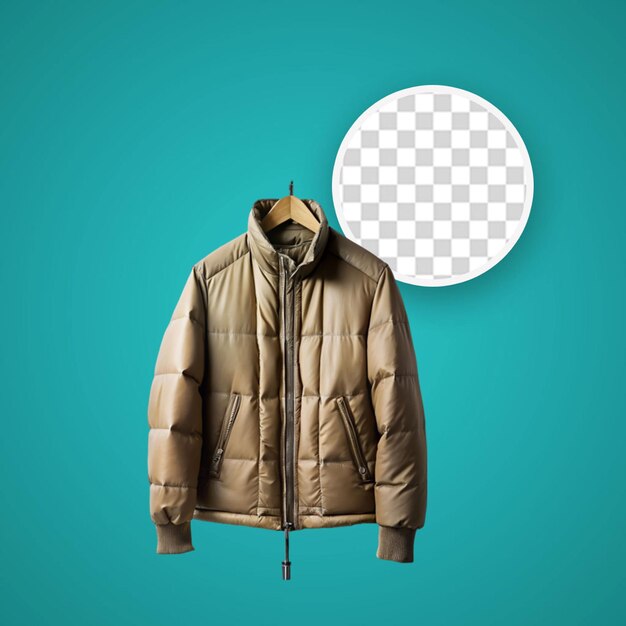 PSD beautiful flight jacket isolated on transparent background