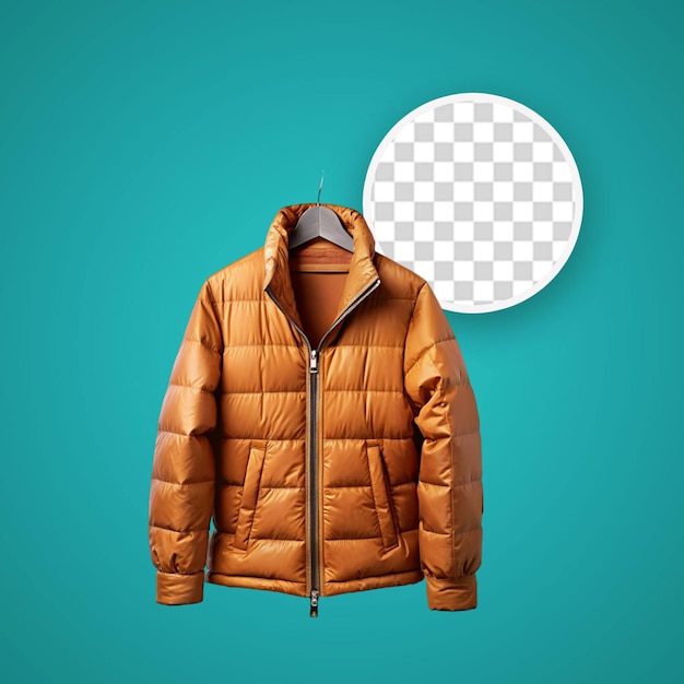 PSD beautiful flight jacket isolated on transparent background