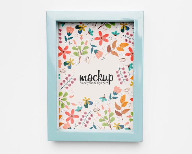 Beautiful floral concept mock-up