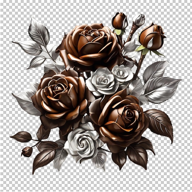 PSD beautiful flower bouquet