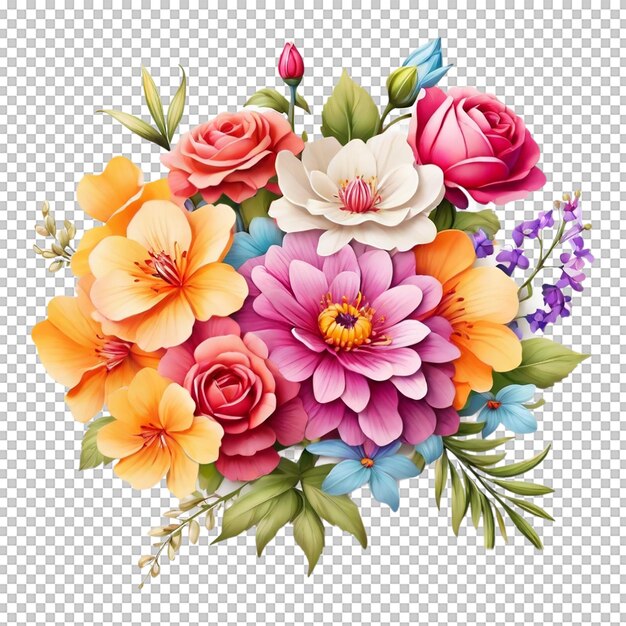 PSD beautiful flower bouquet