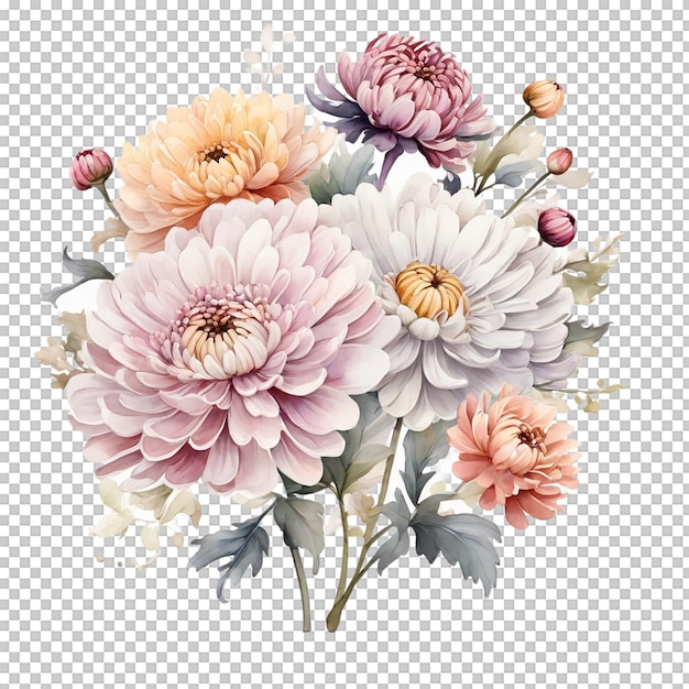 PSD un bellissimo bouquet di fiori.