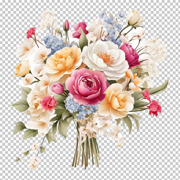 PSD un bellissimo bouquet di fiori.