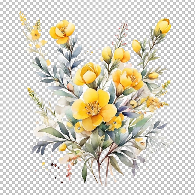 PSD beautiful flower bouquet