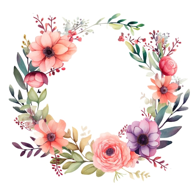 Beautiful flower wreath