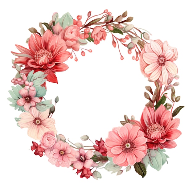 Beautiful flower wreath