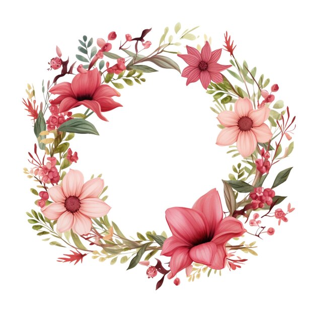 Beautiful flower wreath