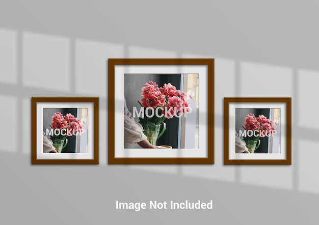 Beautiful frame design rendering mockup