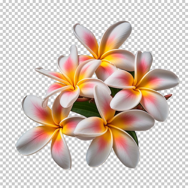 PSD beautiful frangipani flowers