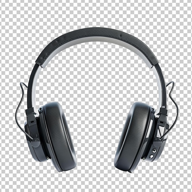 PSD beautiful gaming headphone isolated on transparent background