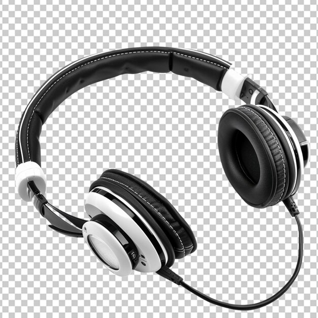 PSD beautiful gaming headphone isolated on transparent background