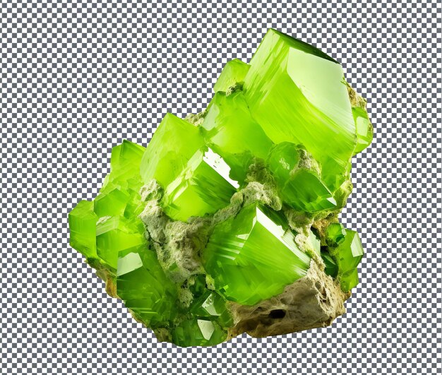 PSD beautiful gaspeite isolated on transparent background