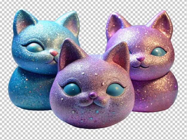 Beautiful glitter cat