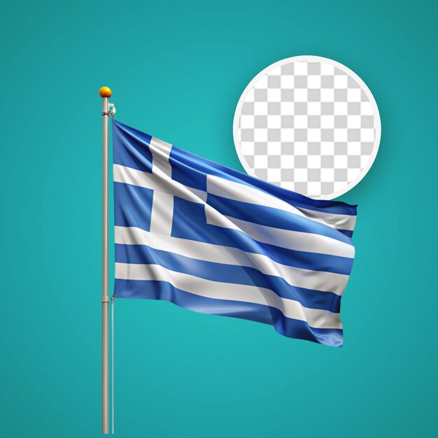 PSD Красивый греческий флаг