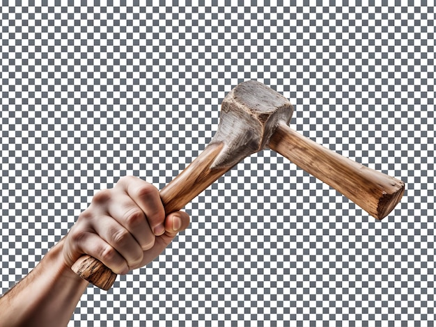 Beautiful hammer hand tool isolated on transparent background