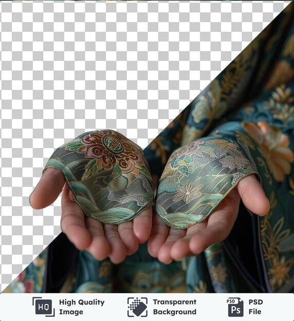 PSD beautiful hand of the japanese woman in kimono