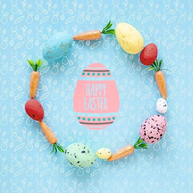 Beautiful happy easter concept