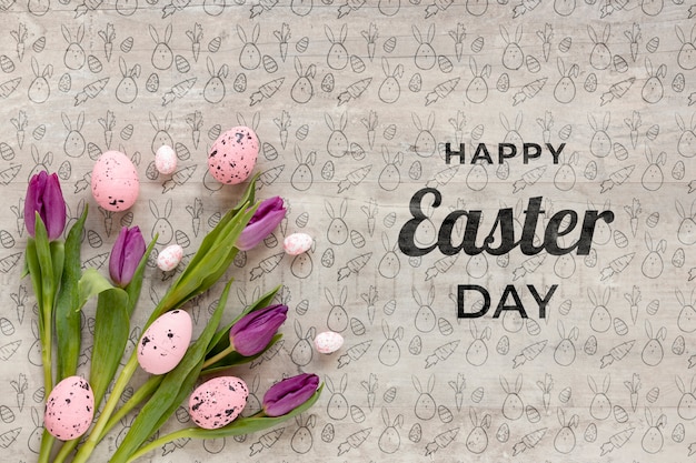 beautiful happy easter concept