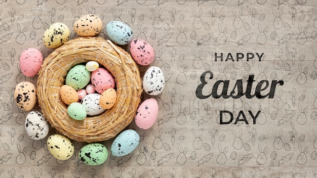 Beautiful happy easter concept