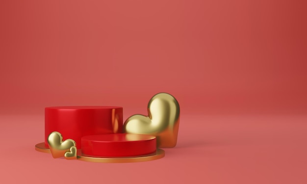 beautiful heart pedestral with minimal design concept