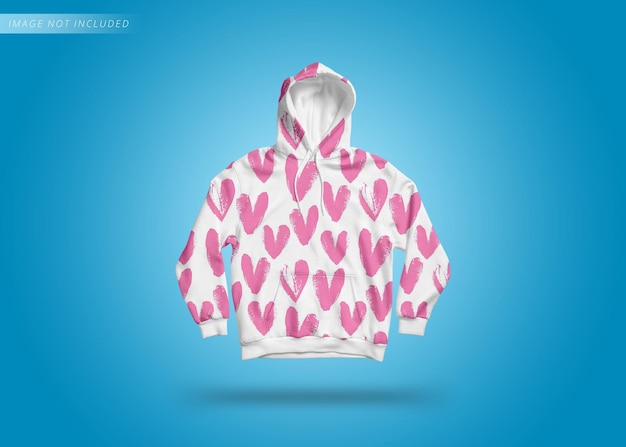 Beautiful hoodie mockup design from front