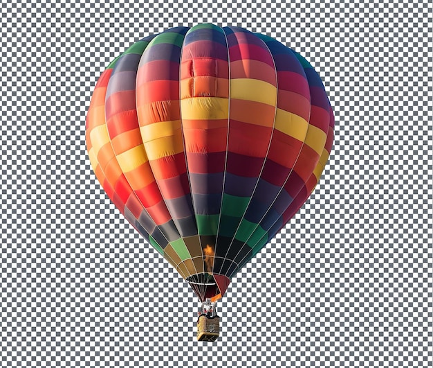 Beautiful hot air balloon isolated on transparent background