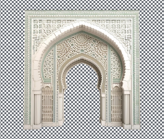 PSD beautiful islamic wall art isolated on transparent background