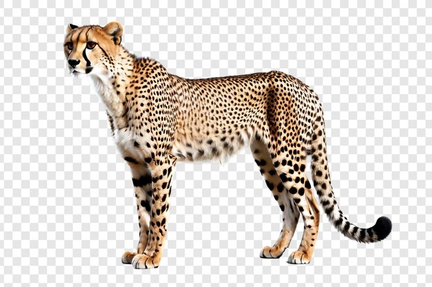 Beautiful leopard png isolated on transparent background