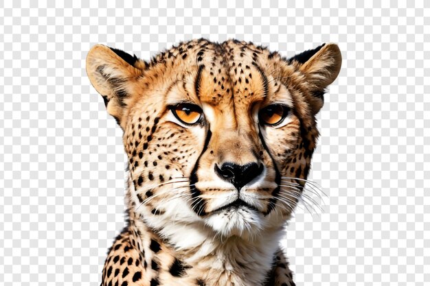 PSD beautiful leopard png isolated on transparent background