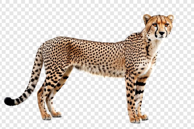 Beautiful leopard png isolated on transparent background