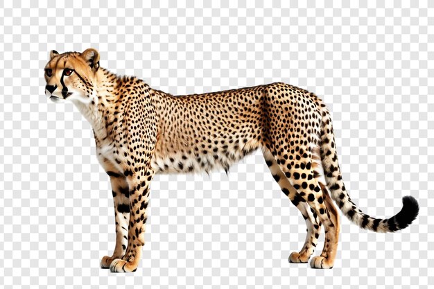 PSD beautiful leopard png isolated on transparent background