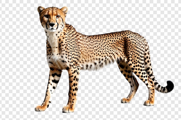 PSD beautiful leopard png isolated on transparent background