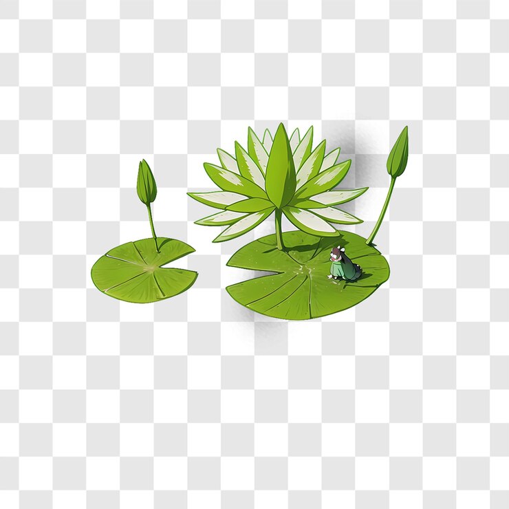 PSD beautiful lily flowers on transparent background