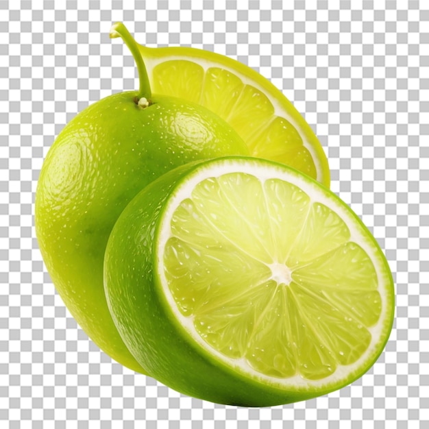 Beautiful a lime transparent background