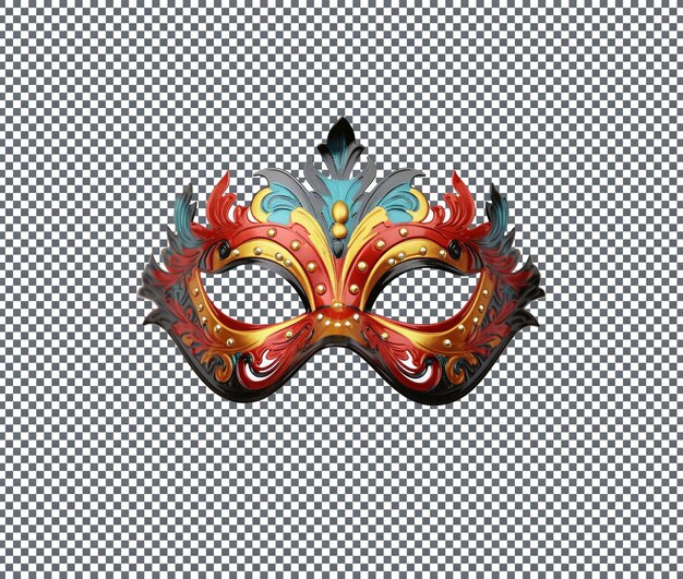 Beautiful and magnificent carnival mask isolated on transparent background