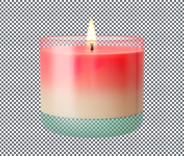 Beautiful and Magnificent Scented Candle isolated on transparent background