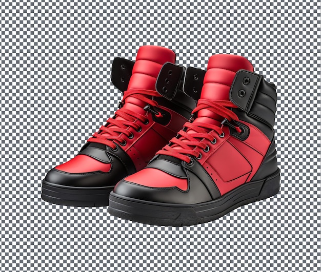 PSD beautiful and magnificent sneaker boots isolated on transparent background