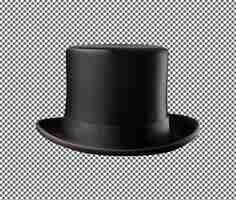 PSD beautiful and magnificent top hat isolated on transparent background