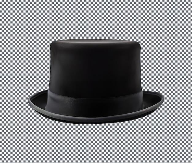 PSD beautiful and magnificent top hat isolated on transparent background