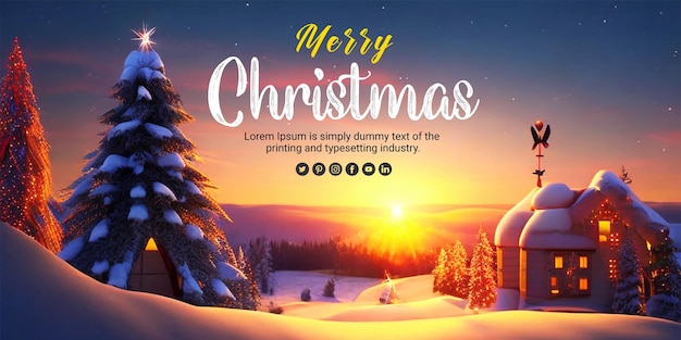 Beautiful Merry Christmas Realistic background