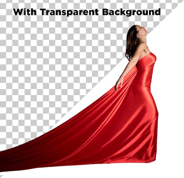 beautiful model in red dress transparent background psd by moazzamalitipu on freepik