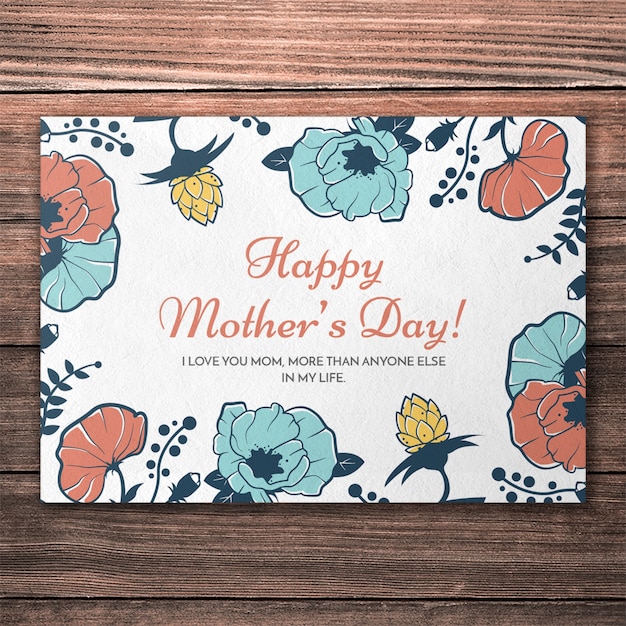 Beautiful mothers day cover mockup
