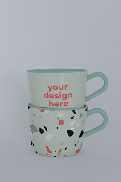 PSD beautiful mug mockup