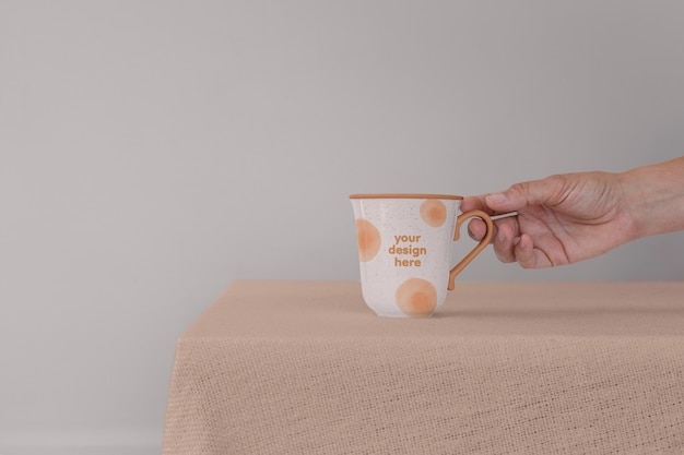 Beautiful mug mockup