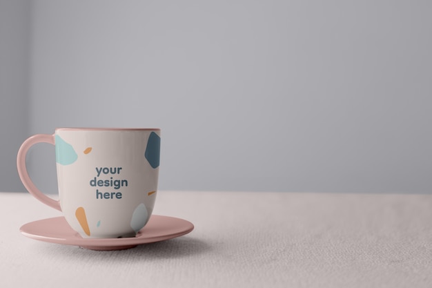 PSD beautiful mug mockup